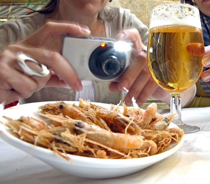 Tapa de quisquillas del bar Baviera de Almería