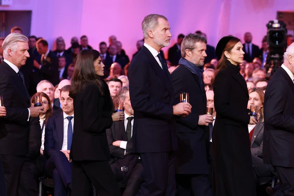 Felipe VI y Doña Letizia acuden a la 80 conmemoracion de la liberacion de Auschwitz