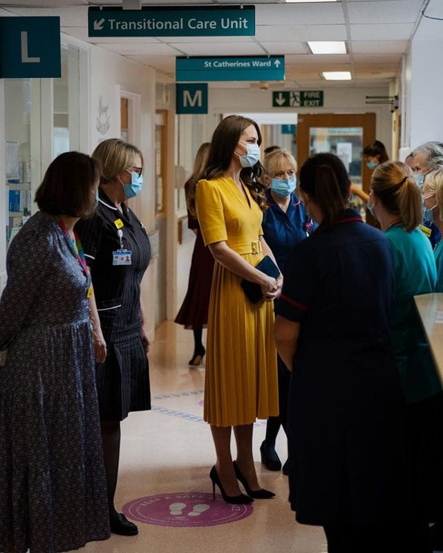 Kate Middleton en el Royal Surrey County Hospital