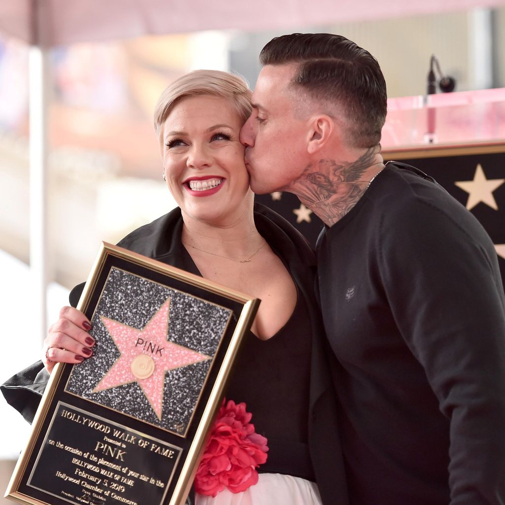 pink honored with star on the hollywood walk of fame