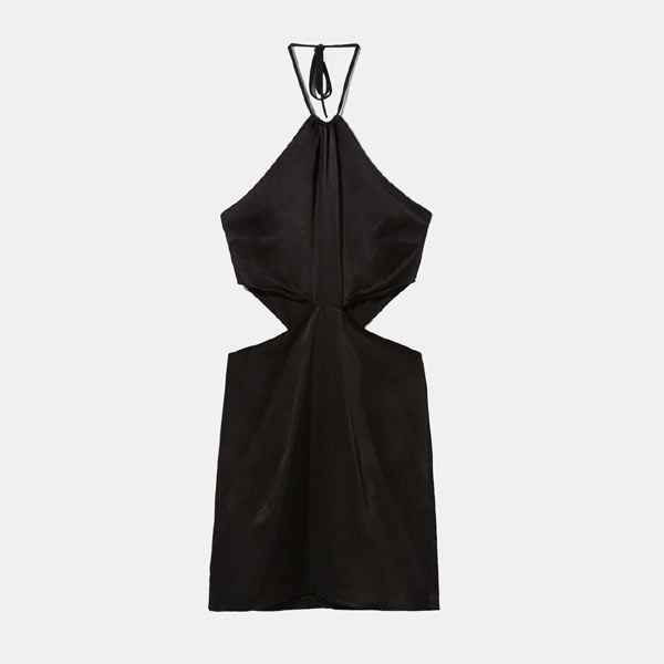 vestido cutout bershka