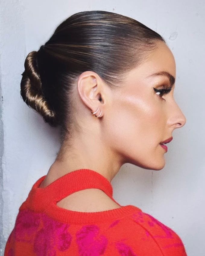 Olivia Palermo con pendientes de Gold&Roses