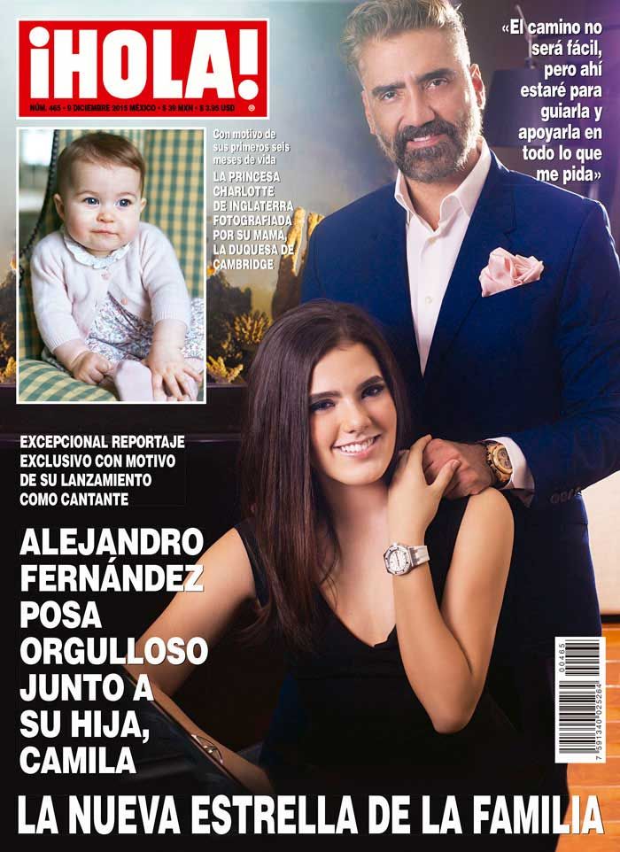 Camila Fernández, hija de Alejandro Fernández, anunció hace unos meses en exclusiva para ¡HOLA! México que seguiría los pasos de su padre y su abuelo, Vicente Fernández.