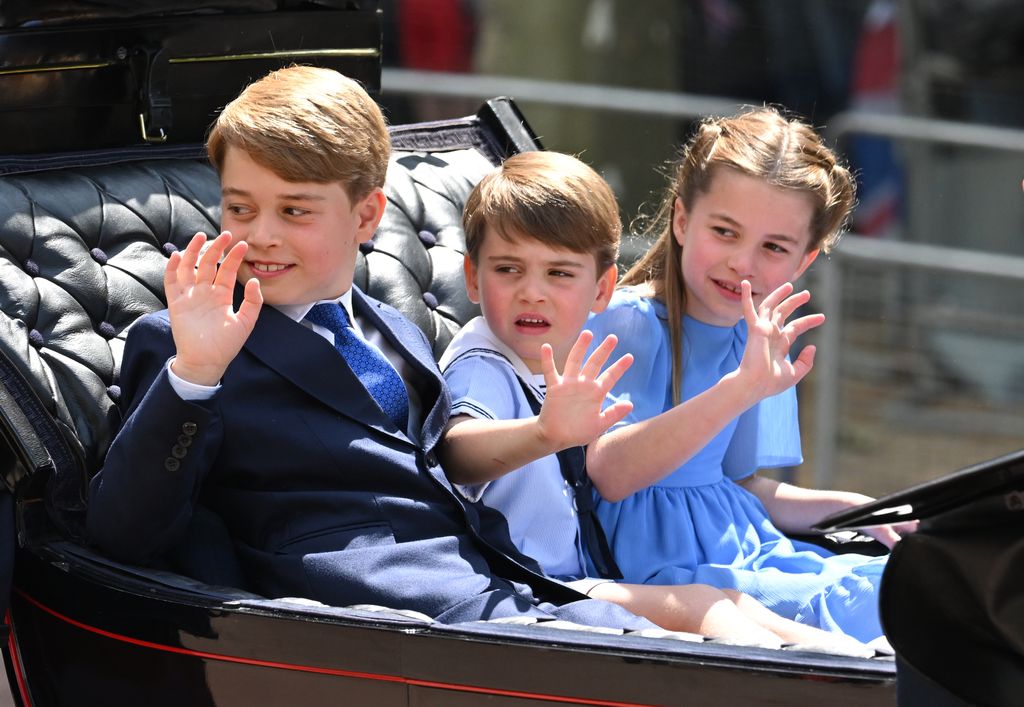 Los príncipes George, Louis y Charlotte