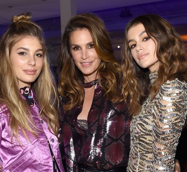 Camila Morrone, Cindy Crawford y Kaia Gerber