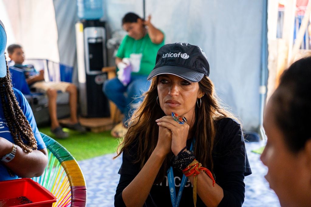 Sara Carbonero visita el Darién con UNICEF