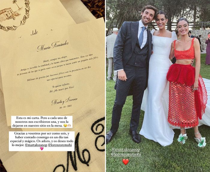 Marta Lozano en su boda