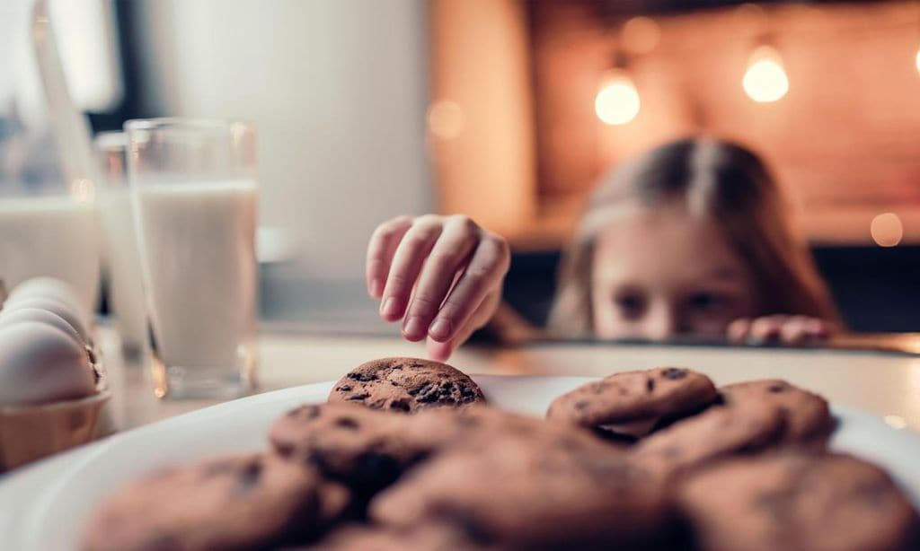 ni a comiendo galletas