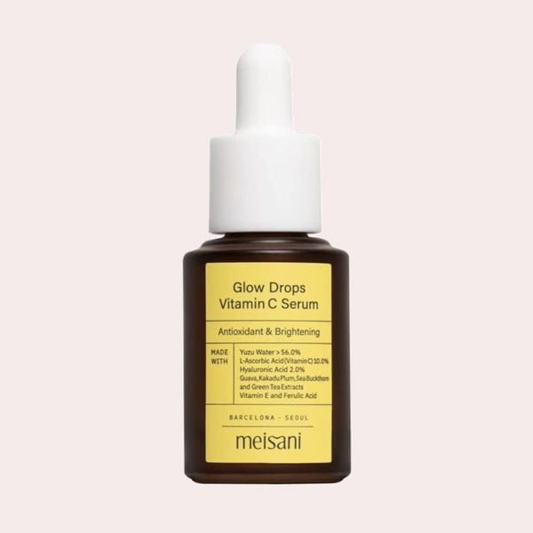 EL MEJOR PARA PIELES SENSIBLES: Glow Drops Vitamin C Serum de Meisani