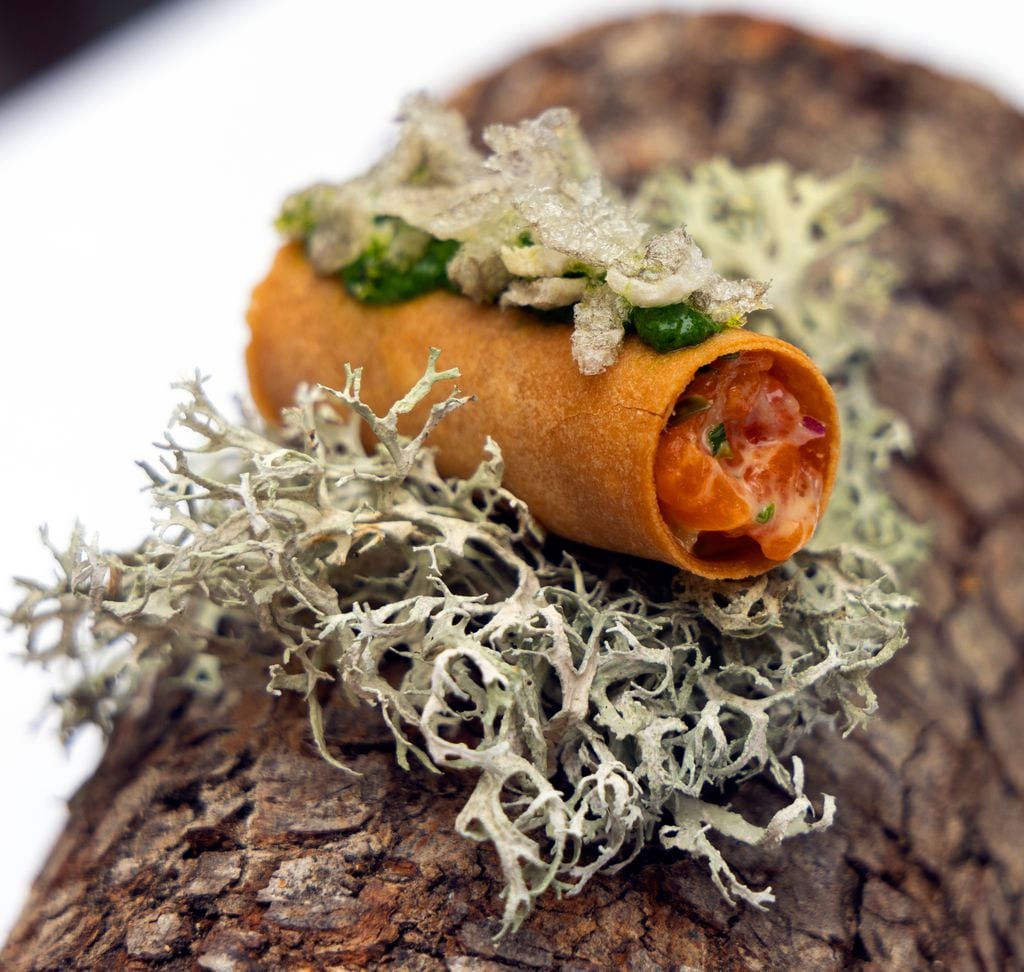 Canelón del Tormes, tapa a concurso del restaurante salmantino Oroviejo