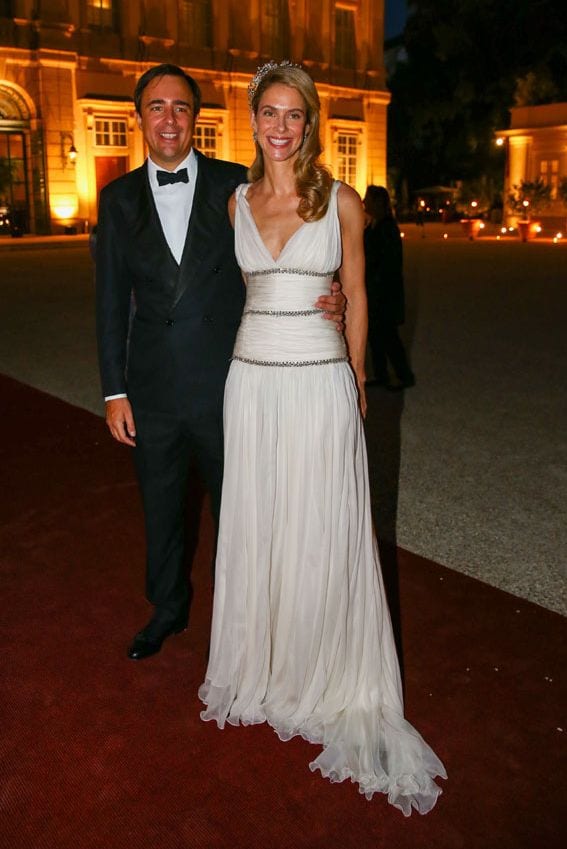 Maria Anunciata de Liechtenstein en su boda