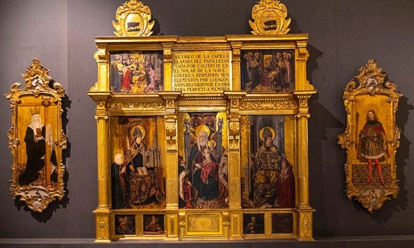 Retablo de Santa Ana en la capilla del Papa.