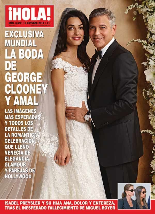 El matrimonio Clooney eligió a la revista ¡HOLA! para mostrar cómo fue su romántica boda, que tuvo lugar el pasado septiembre en Venecia
