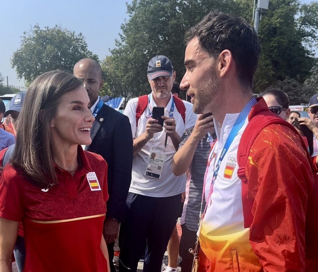 La Reina ha asistido a la competición de atletismo de 20 km marcha femenino en los Juegos Olímpicos 