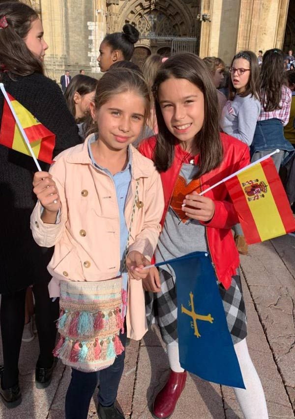 El curioso encuentro de Leonor con unas niñas que estudian en el mismo colegio que doña Letizia