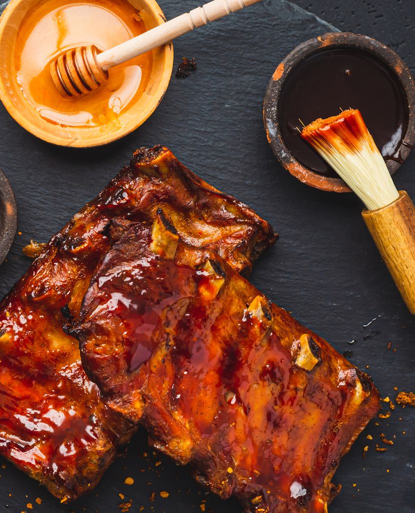 Costillas de cerdo con salsa de miel y soja