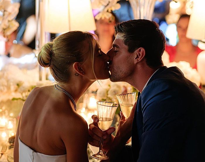 El banquete de boda de Thibaut Courtois y Mishel Gerzig