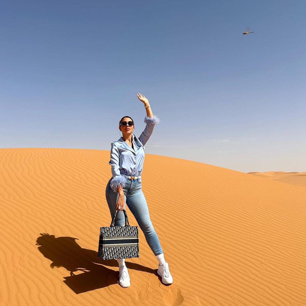 georgina rodr guez y su tropa en el desierto