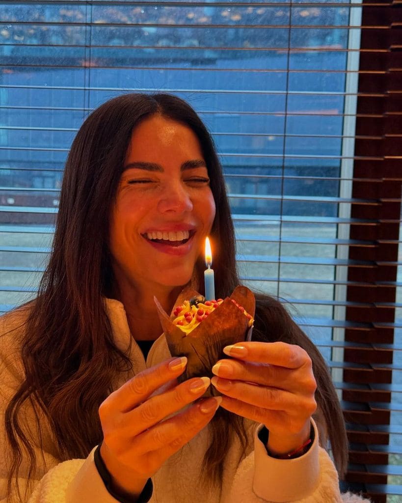 Gaby Espino celebró su cumpleaños del otro lado del mundo