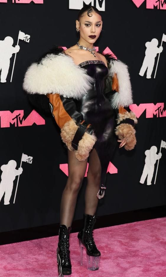 NEWARK, NEW JERSEY - SEPTEMBER 12: Danna Paola attends the 2023 MTV Video Music Awards at the Prudential Center on September 12, 2023 in Newark, New Jersey. (Photo by Dia Dipasupil/FilmMagic)