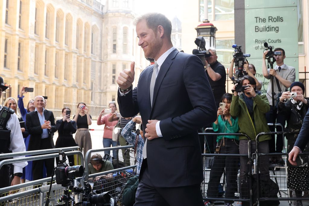 El príncipe Harry en el Tribunal Superior de Londres