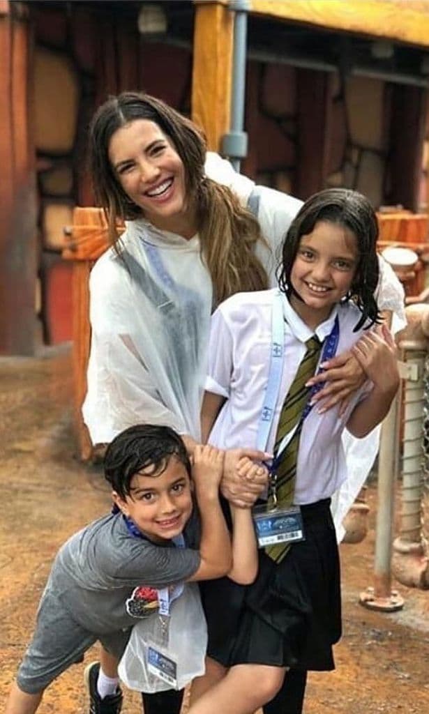 Gaby Espino y sus hijos