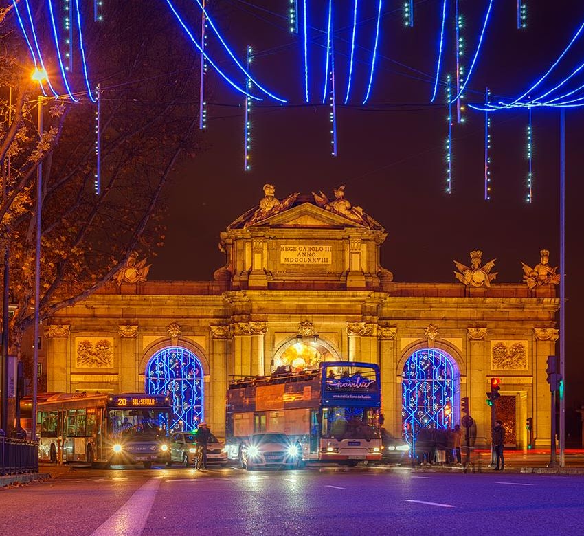 madrid bus navidad