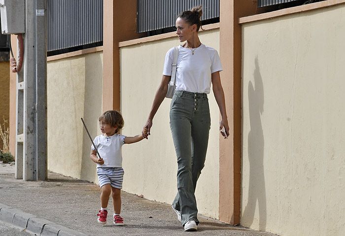 Eva González con su hijo