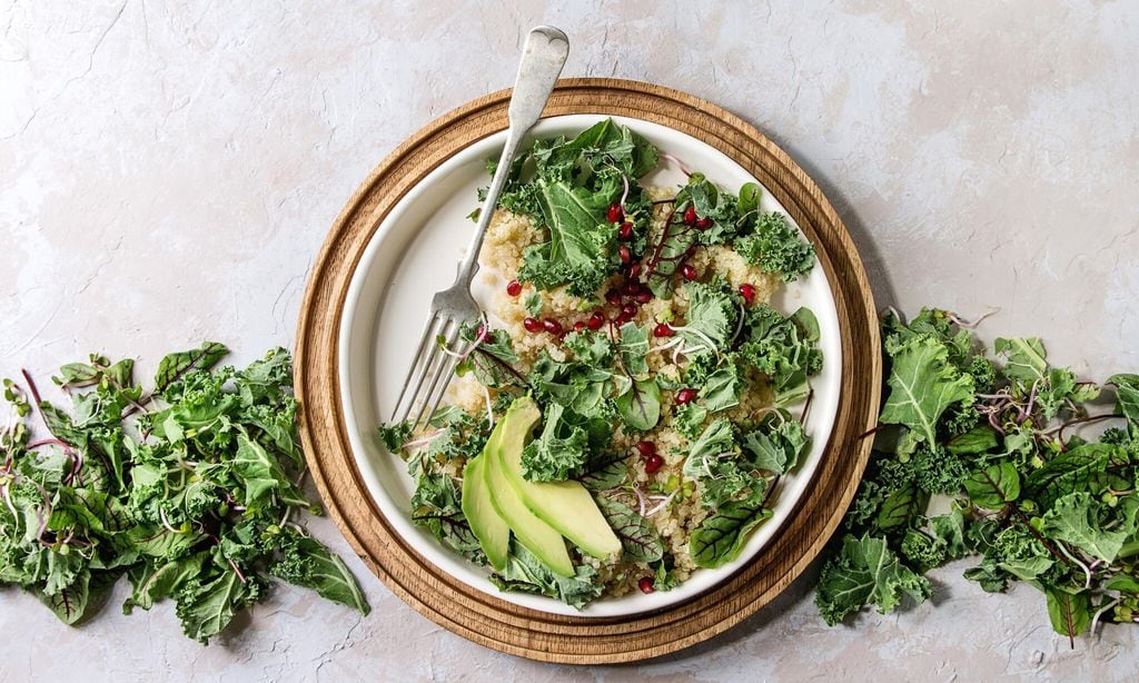 ensalada con kale ideal para la dieta