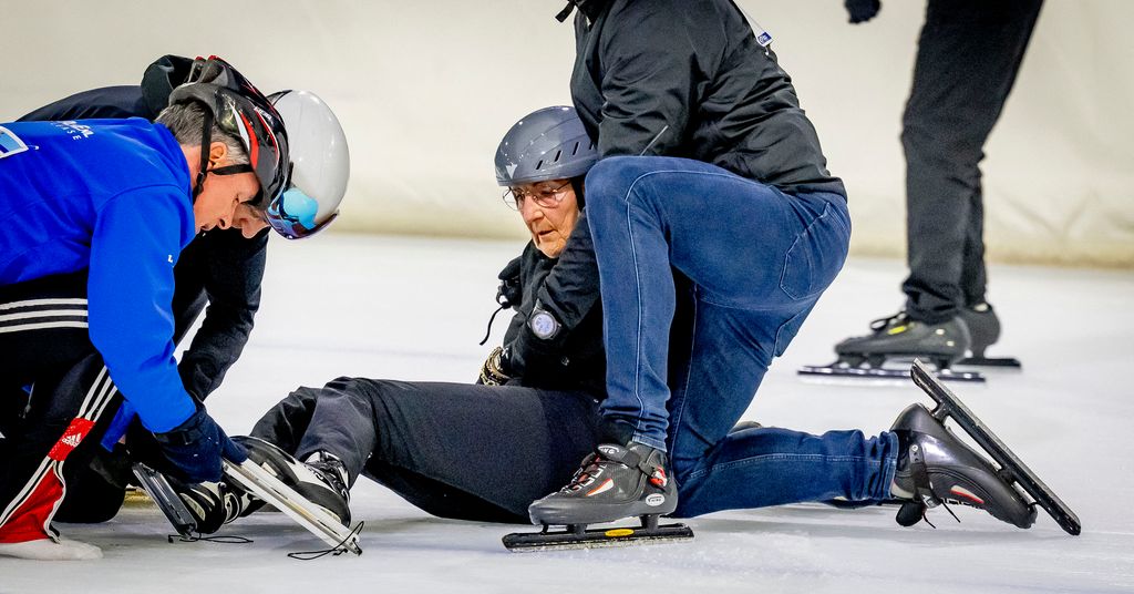 La princesa Margarita de los Países Bajos ha sufrido una caída mientras patinaba sobre hielo en Heerenveen, Países Bajos