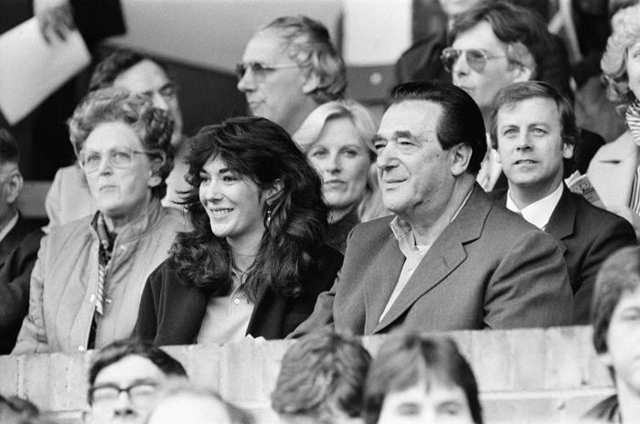 Ghislaine y Robert Maxwell