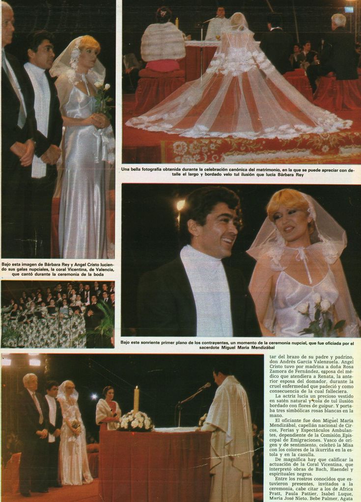 Hola 1846. Enero 1980. Boda Bárbara Rey y Ángel Cristo.