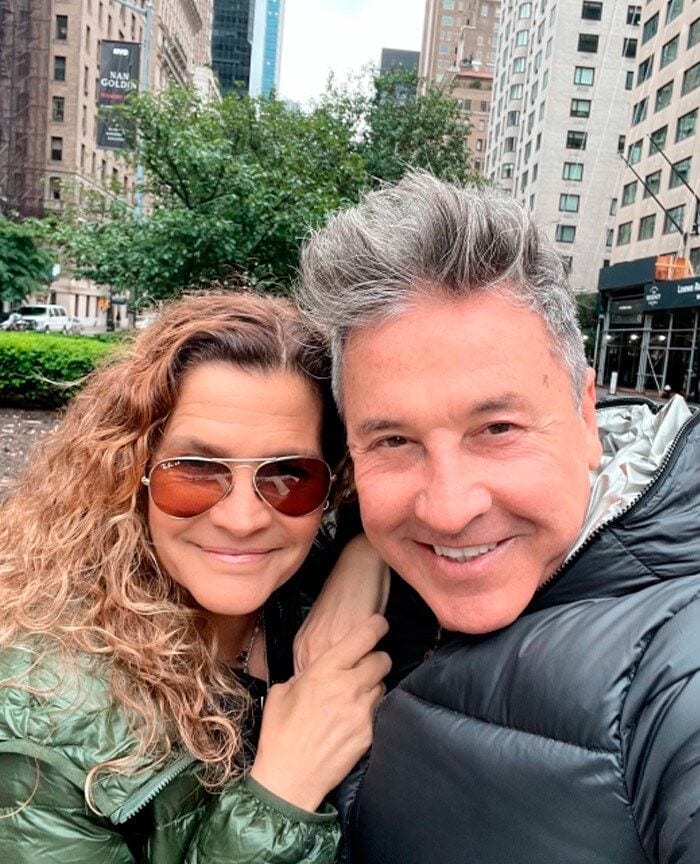 Ricardo Montaner y su esposa