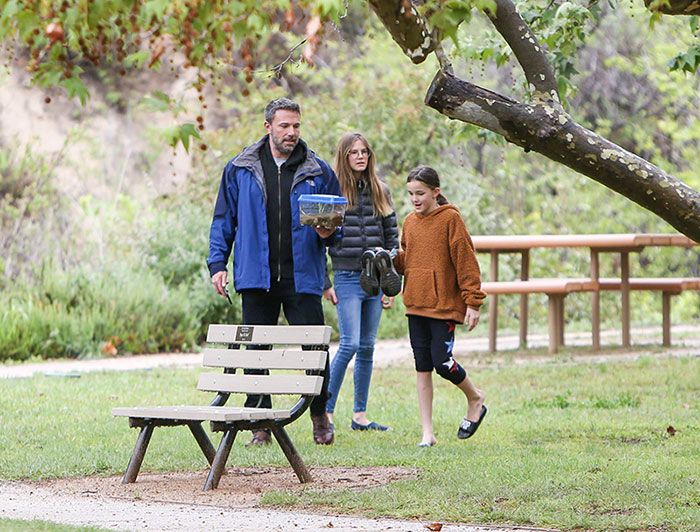 Jennifer Garner y Ben Affleck con su hija Seraphine