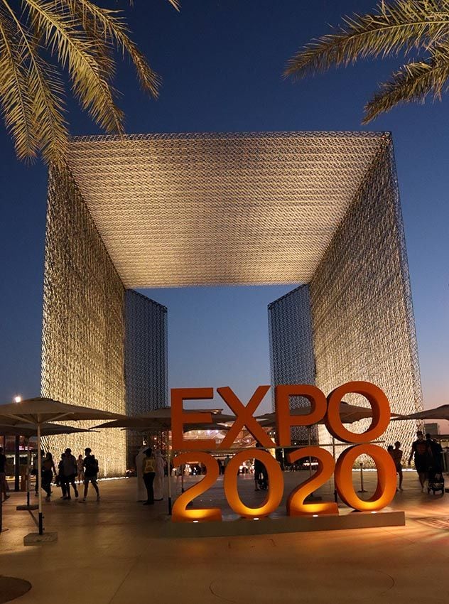 Puerta de acceso a la Expo 2020 de Dubái