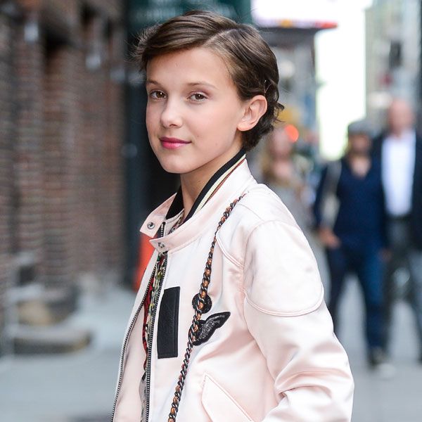 Millie Bobby Brown en 2016 con corte de pelo a lo 'garçon'