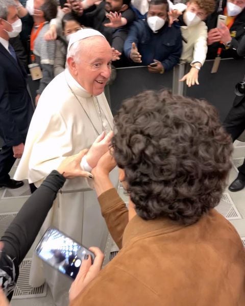 tomas paramo con el papa francisco