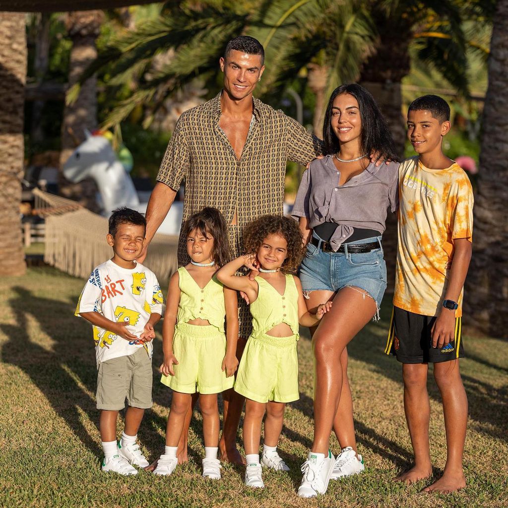 Cristiano Ronaldo, Georgina Rodríguez y sus hijos