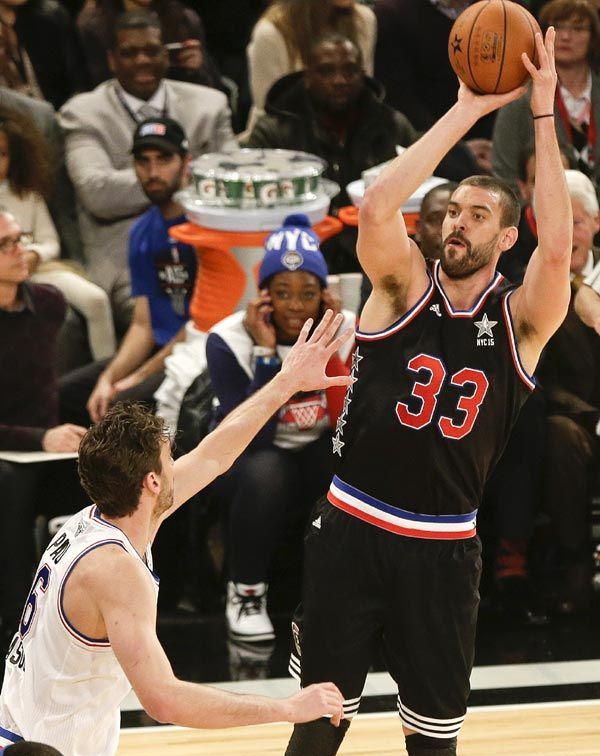 Por primera vez en la historia dos hermanos, Pau y Marc Gasol, han sido titulares del partido de las estrellas All Star 