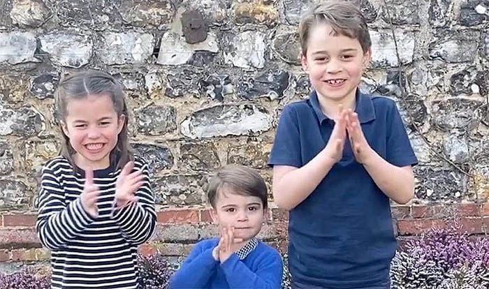 George, Charlotte y Louis de Cambridge