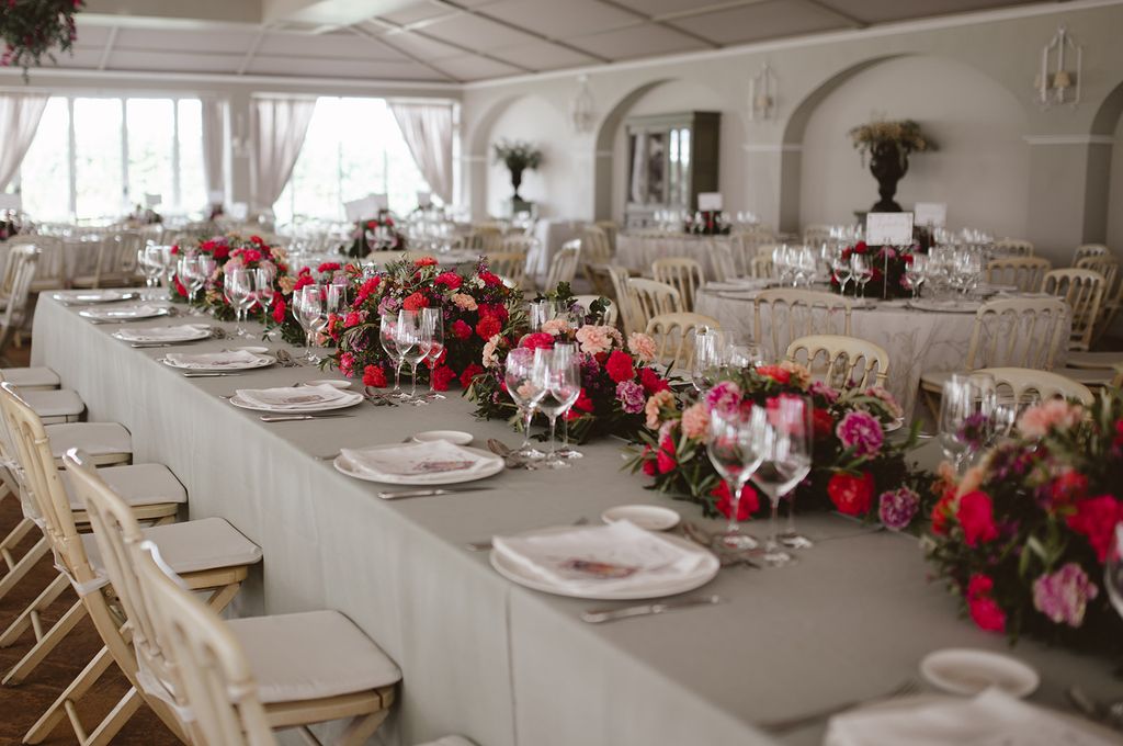 Boda Magdalena González-Serna y Antoliano Rodríguez en Sevilla decoración de mesas