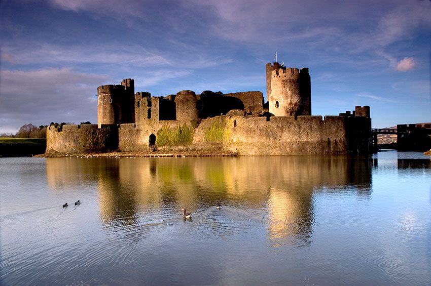 Castillo de Caerphilly gales