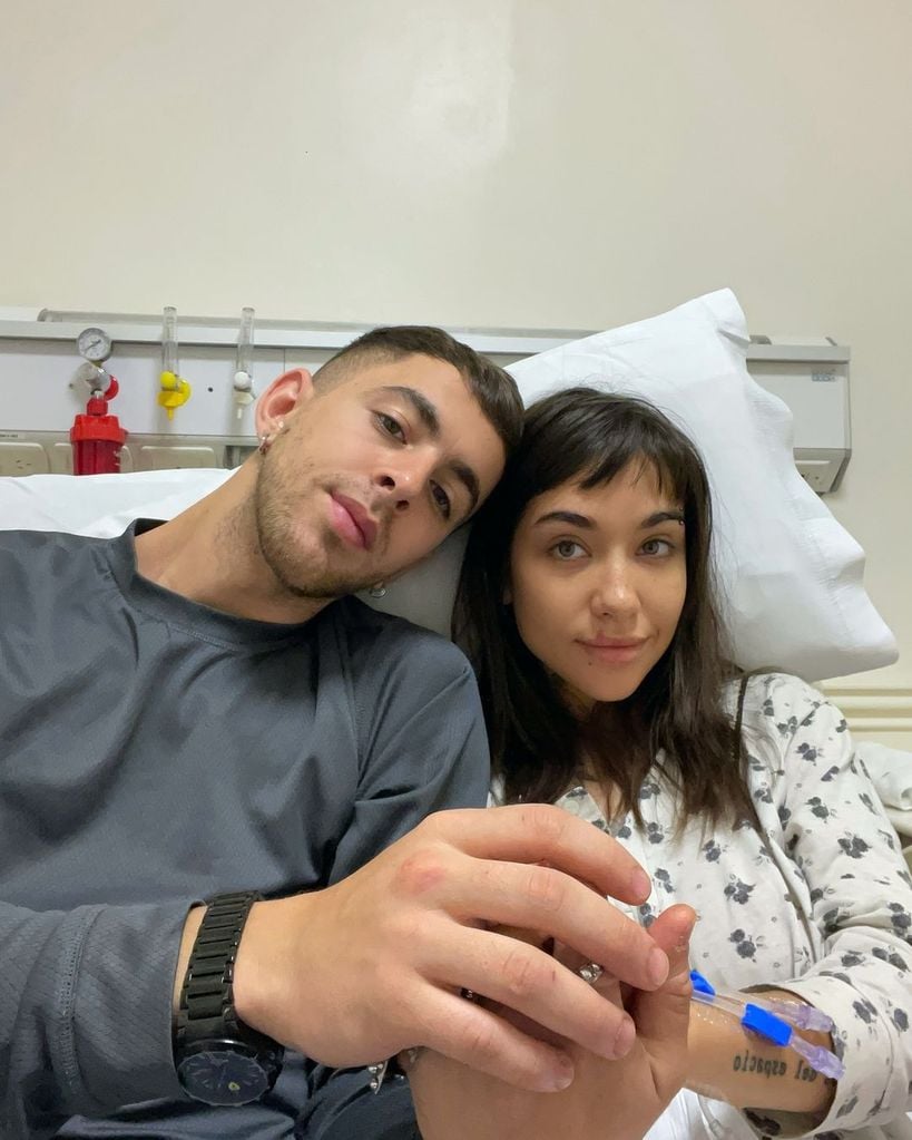 María Becerra y J Rei en el hospital tras perder el bebé que esperaban, septiembre 2024