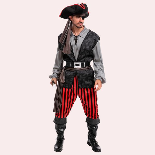 Spooktacular Creations Disfraz de pirata para hombres