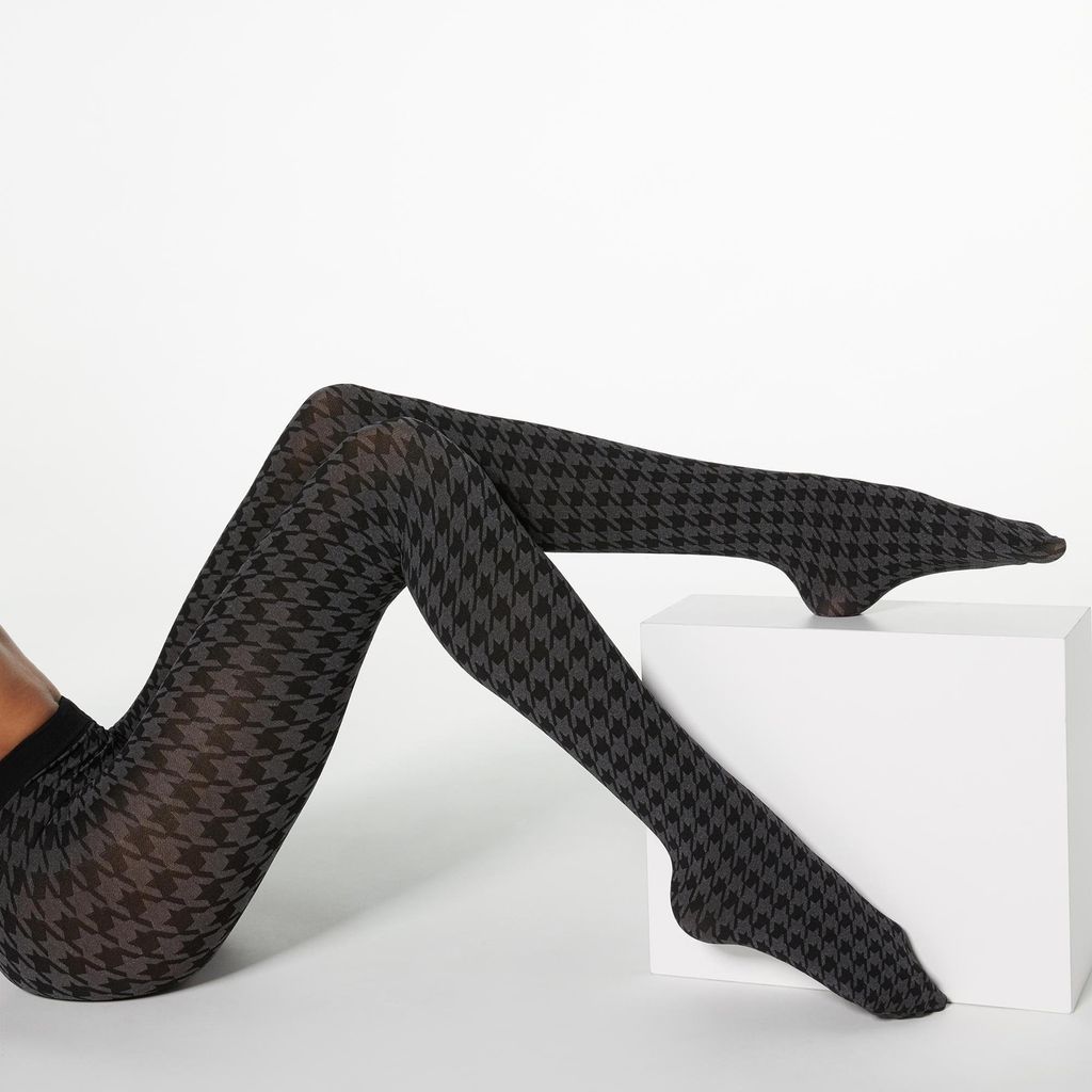 houndstooth tights de calzedonia