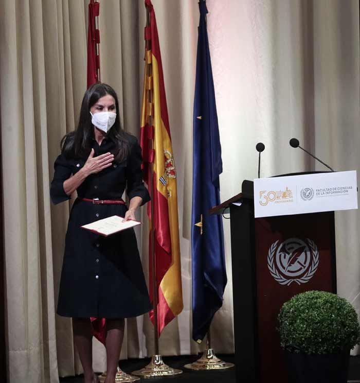 La reina Letizia en la facultad de Periodismo