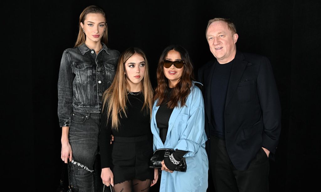 Mathilde Pinault, Valentina Paloma Pinault, Salma Hayek y Francois-Henri Pinault