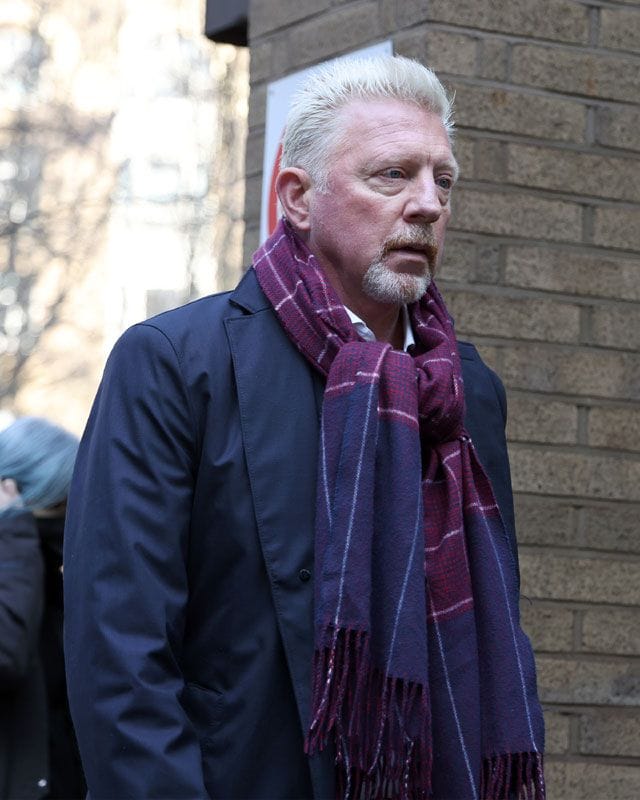 Boris Becker juicio Londres bufanda