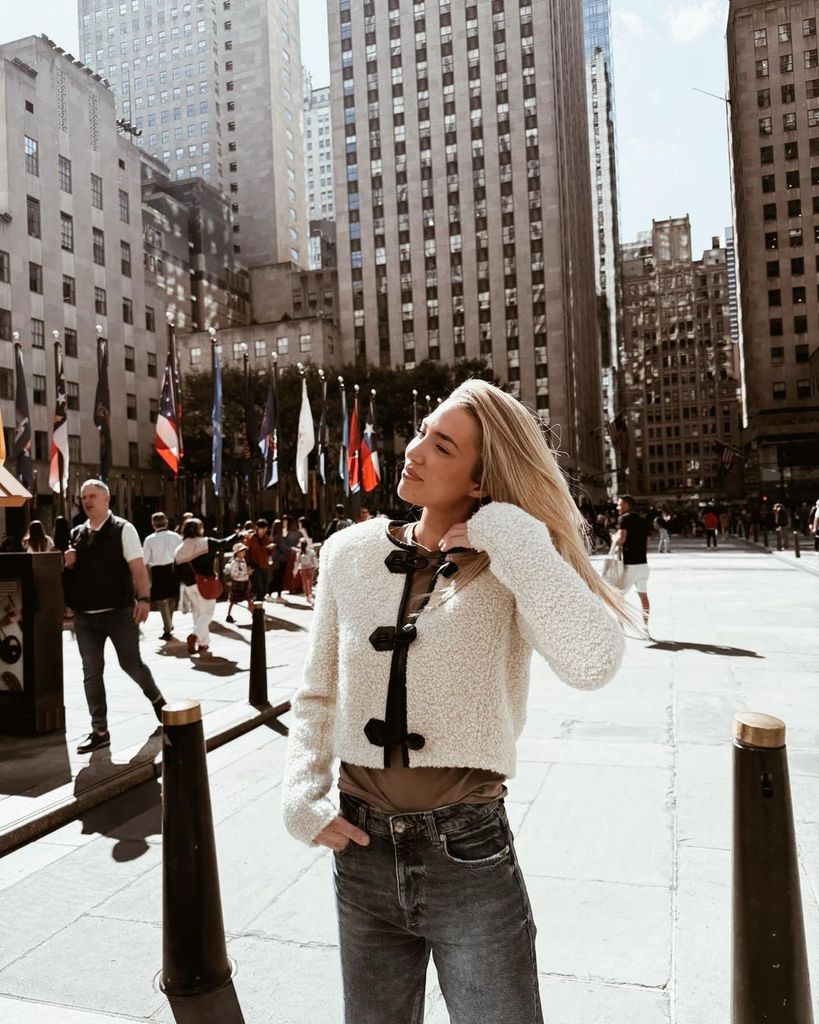 Alice Campello en Nueva York con chaqueta Gradilia de Isabel Marant