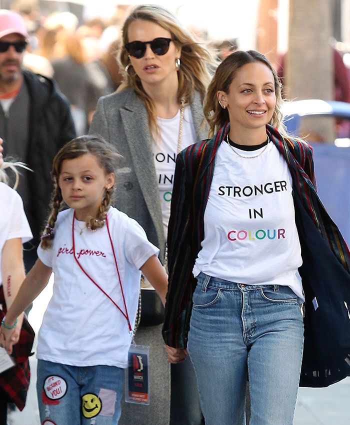 Nicole Richie en la Marcha por la Mujer